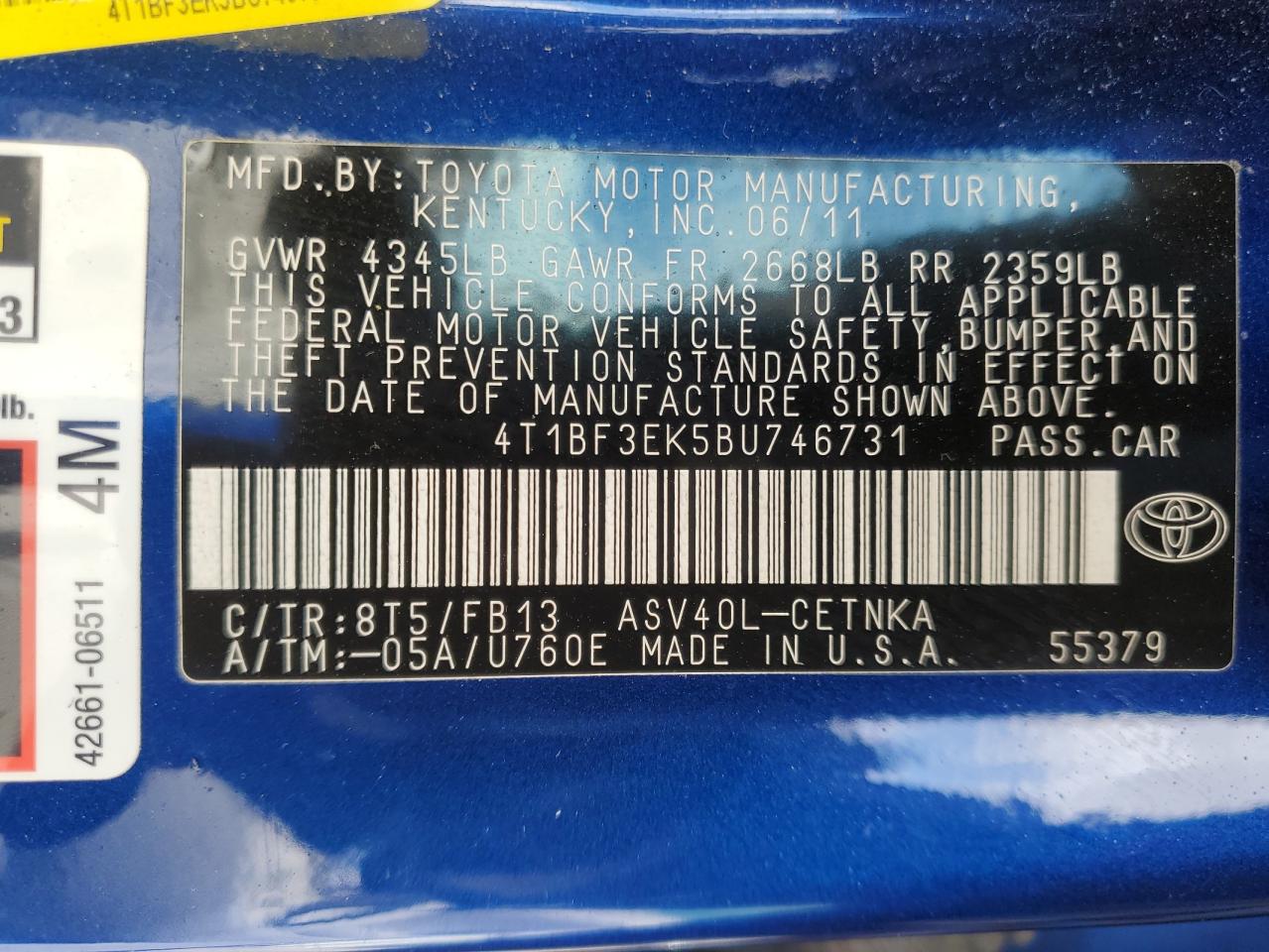 2011 Toyota Camry - Image 13