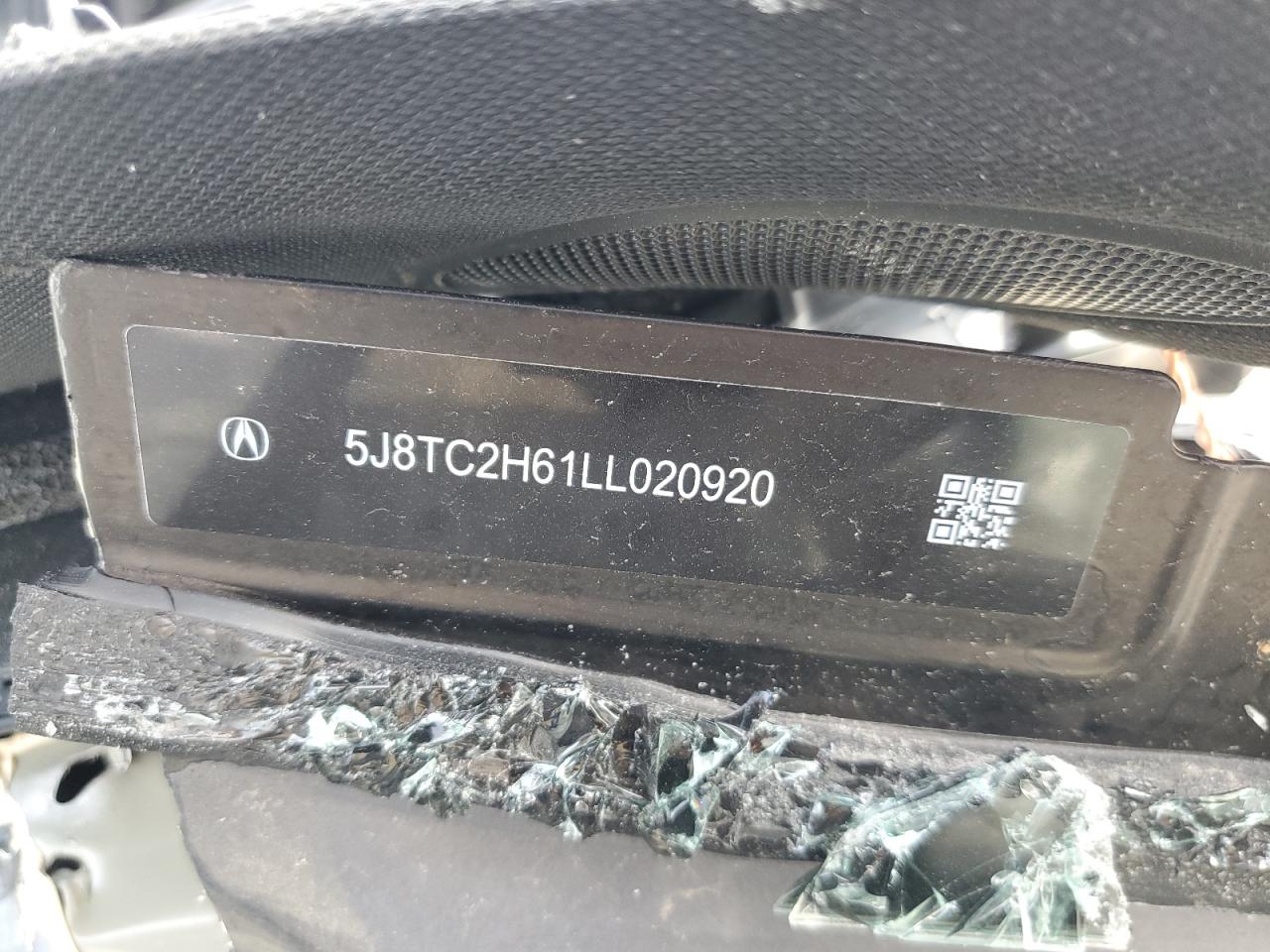2020 Acura Rdx A-Spec VIN: 5J8TC2H61LL020920 Lot: 49805245