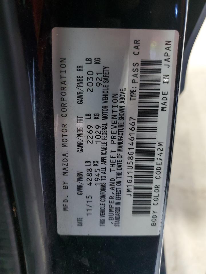 2016 Mazda 6 Sport VIN: JM1GJ1U58G1461667 Lot: 51273205
