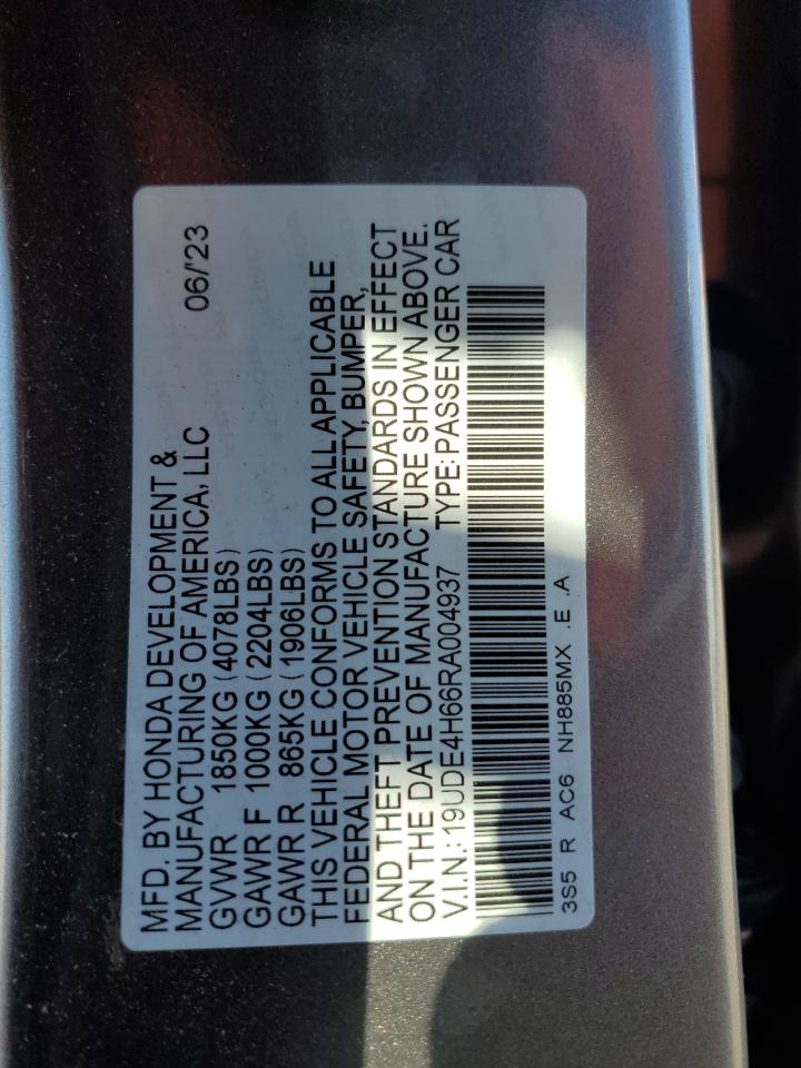 2024 Acura Integra A-Spec Tech VIN: 19UDE4H66RA004937 Lot: 48571655