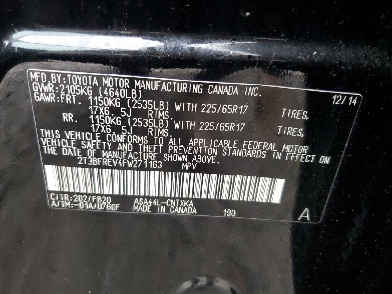 2015 Toyota RAV 4 - Image 13