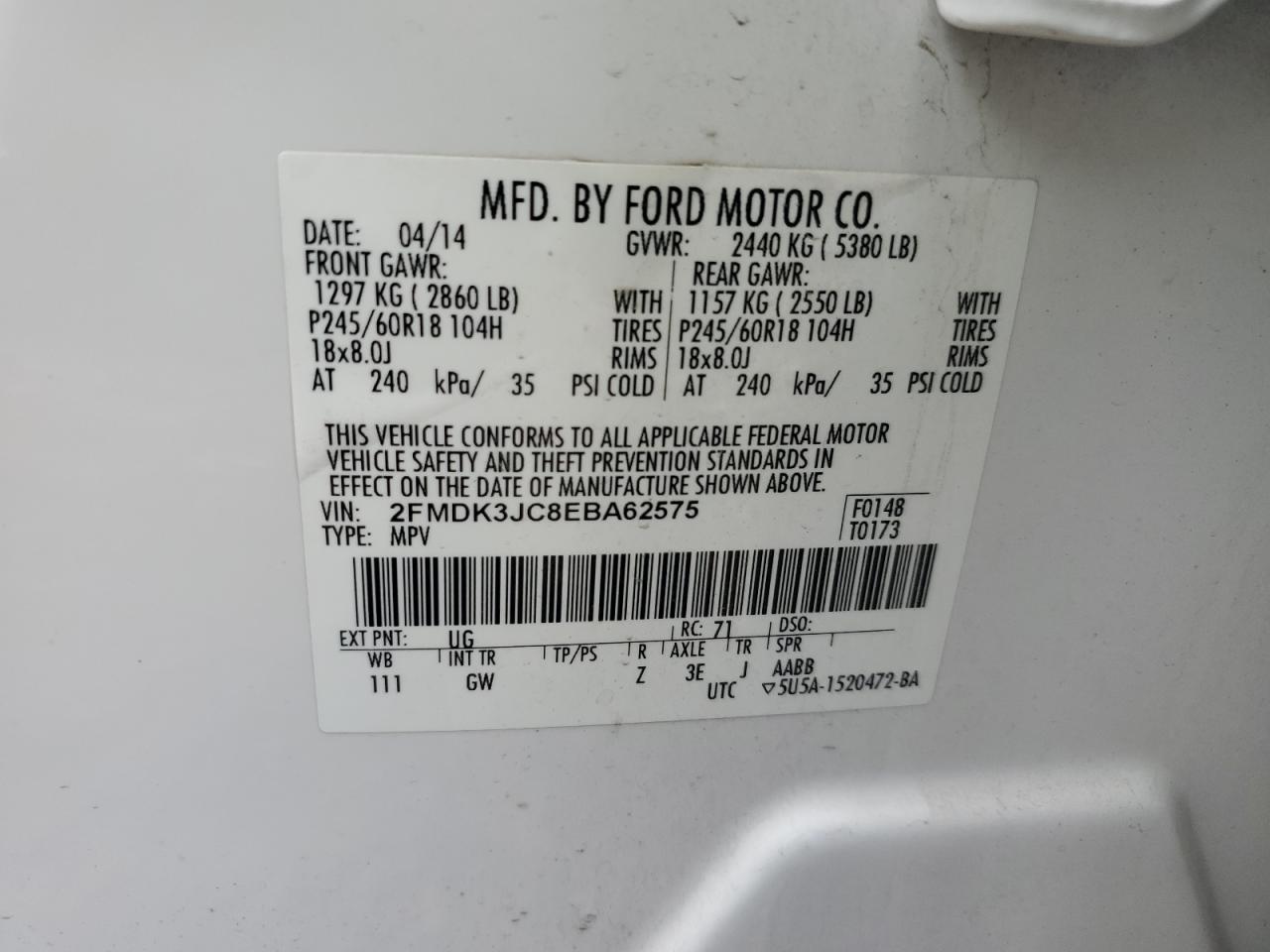 2014 Ford Edge - Image 13