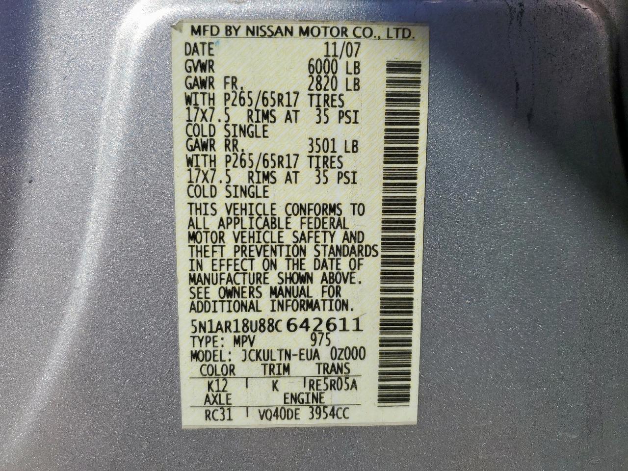 2008 Nissan Pathfinder - Image 13