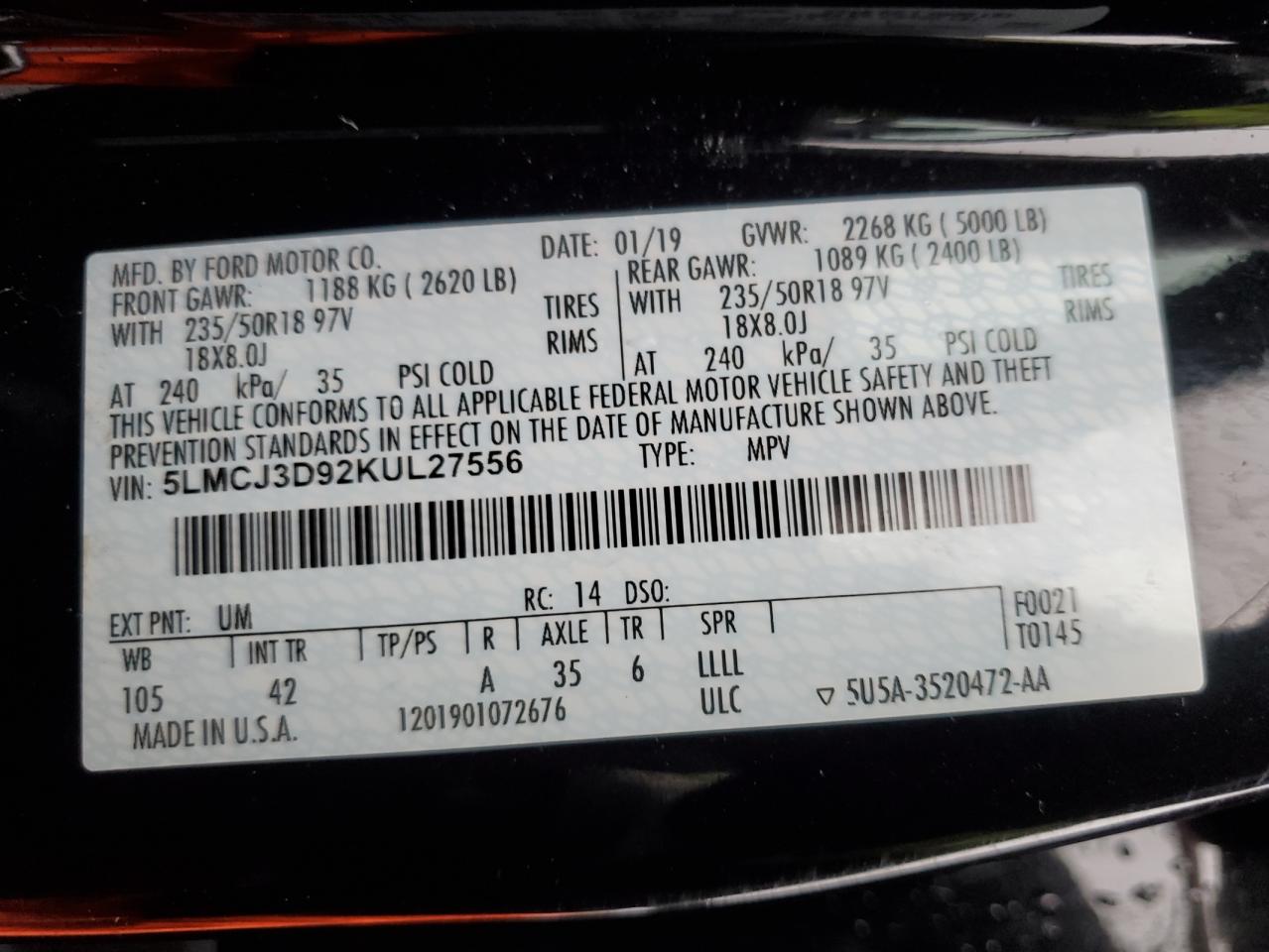 2019 Lincoln MKC - Image 13