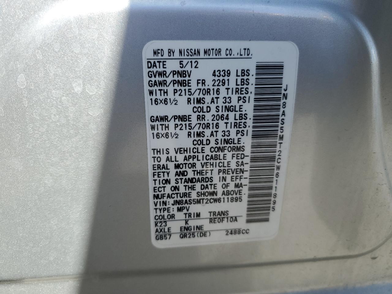 2012 Nissan Rogue - Image 14