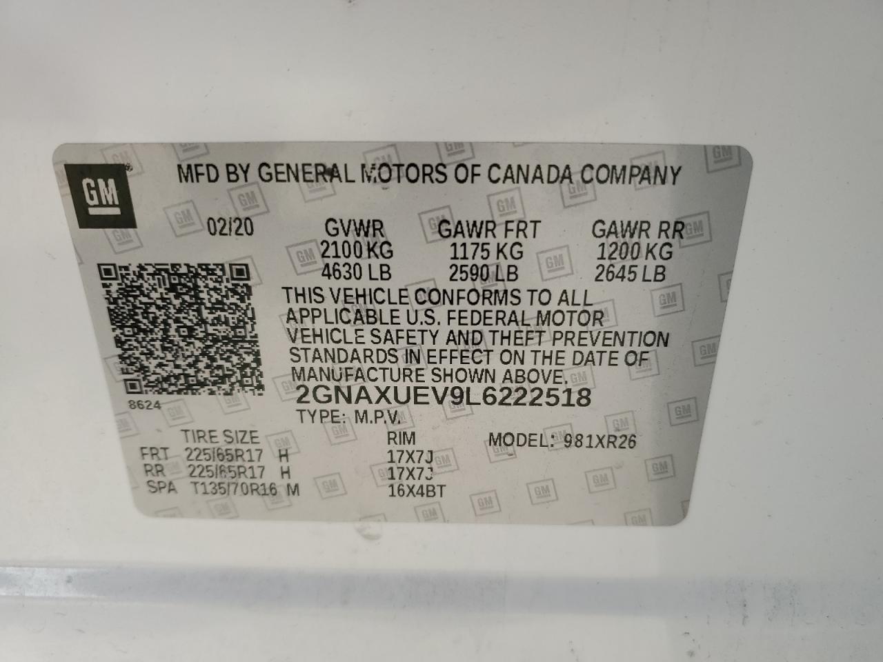 2020 Chevrolet Equinox - Image 14