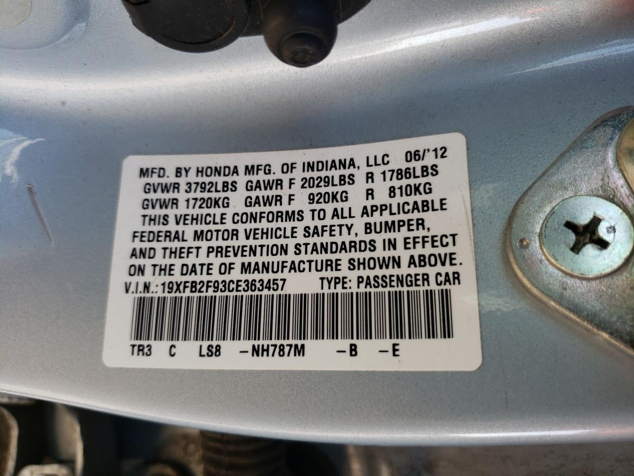 2012 Honda Civic - Image 14