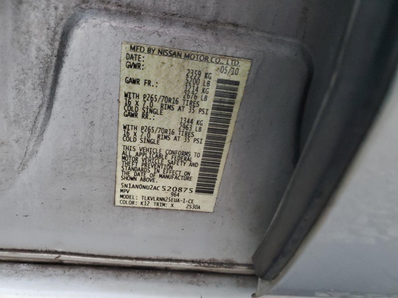 2010 Nissan XTerra - Image 14
