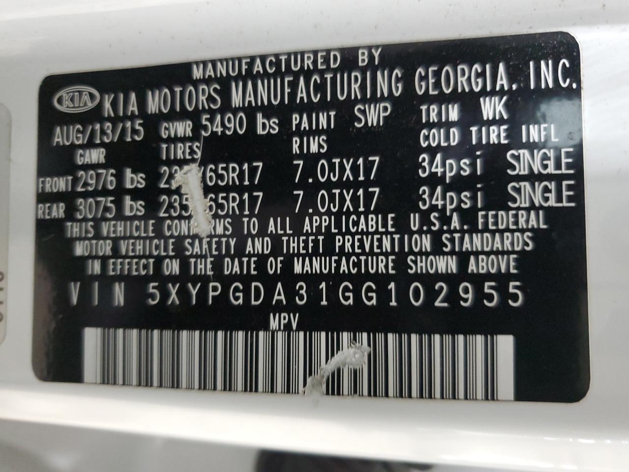2016 Kia Sorento - Image 13