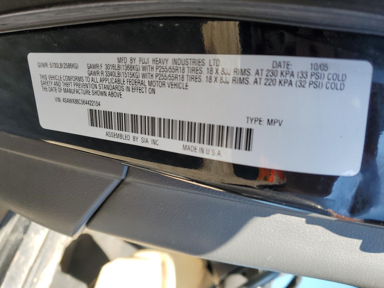 2006 Subaru Tribeca - Image 13