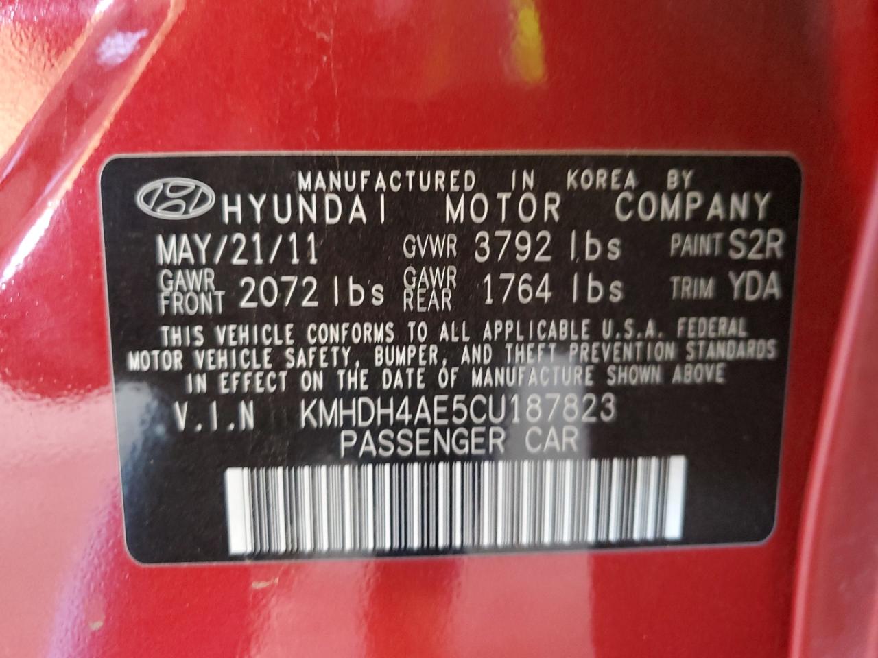 2012 Hyundai Elantra - Image 12