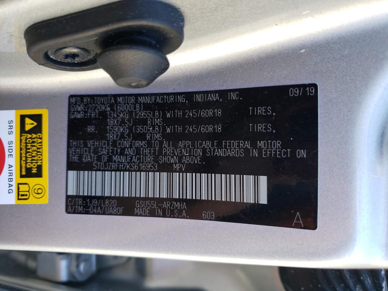 2019 Toyota Highlander - Image 14