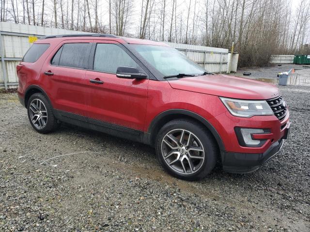  FORD EXPLORER 2017 Czerwony