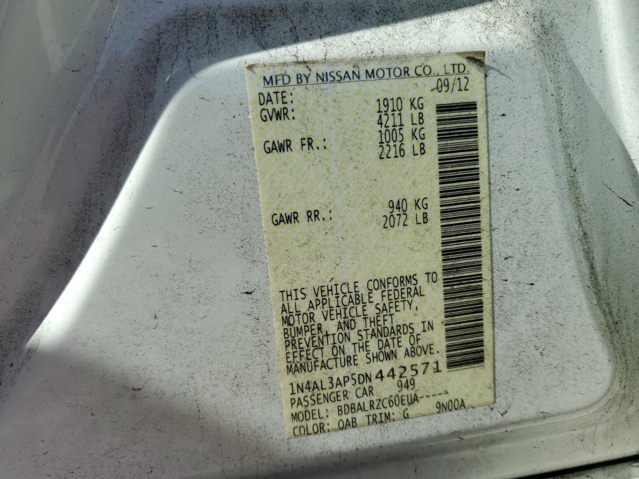 2013 Nissan Altima - Image 12