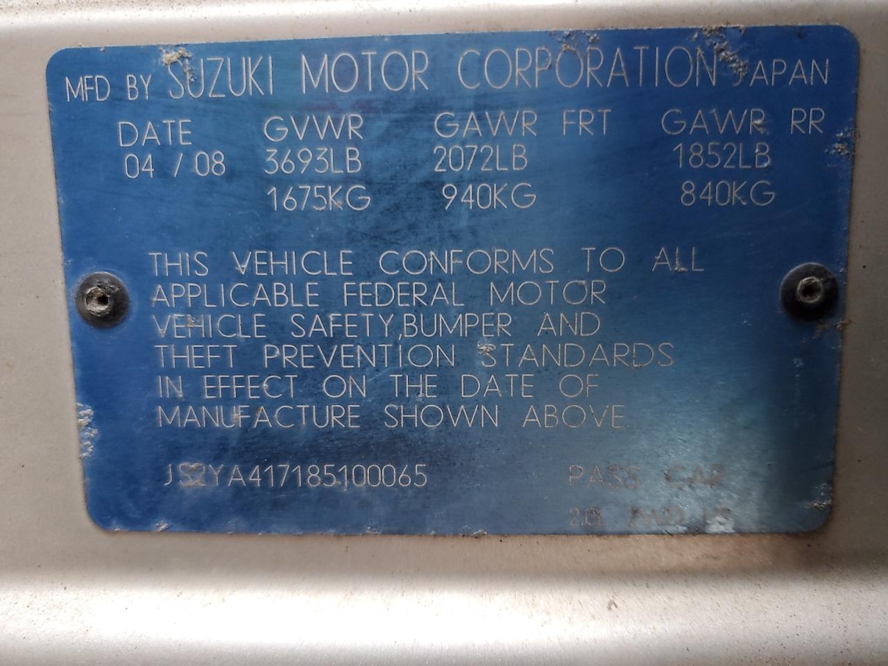 2008 Suzuki SX4 - Image 15