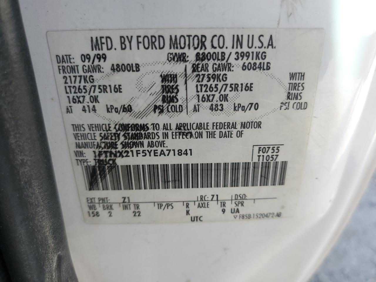 2000 Ford F250 - Image 12