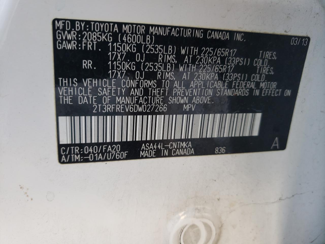 2013 Toyota RAV 4 - Image 13