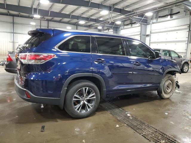  TOYOTA HIGHLANDER 2016 Blue