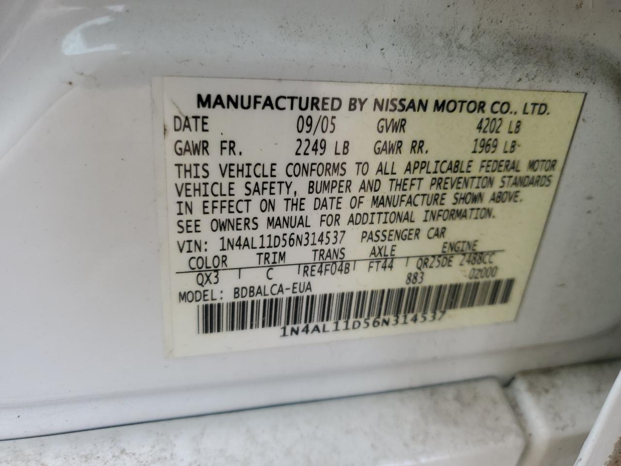 2006 Nissan Altima - Image 13