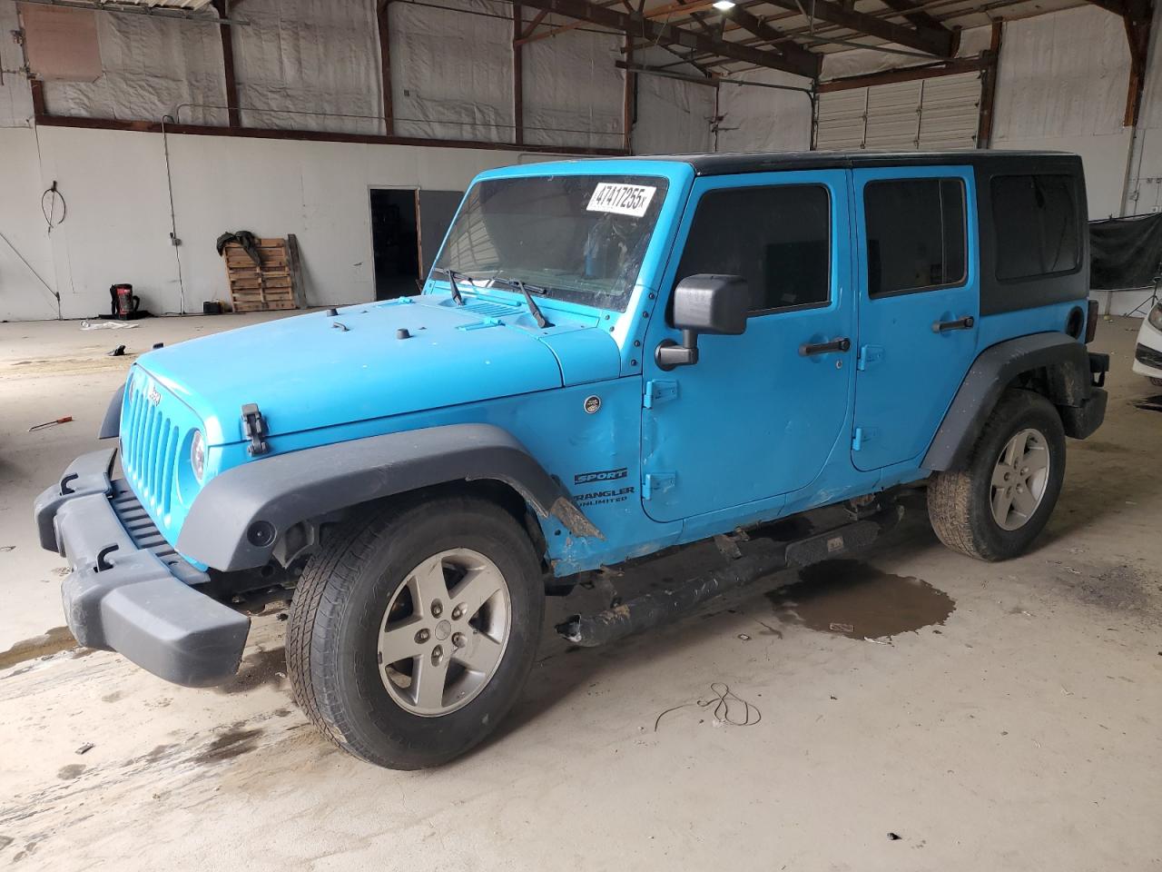 2017 Jeep Wrangler Unlimited Sport en Venta en Lexington, KY - Side