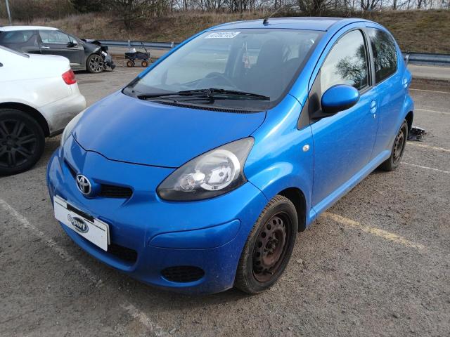 2010 TOYOTA AYGO BLUE for sale at Copart SANDTOFT