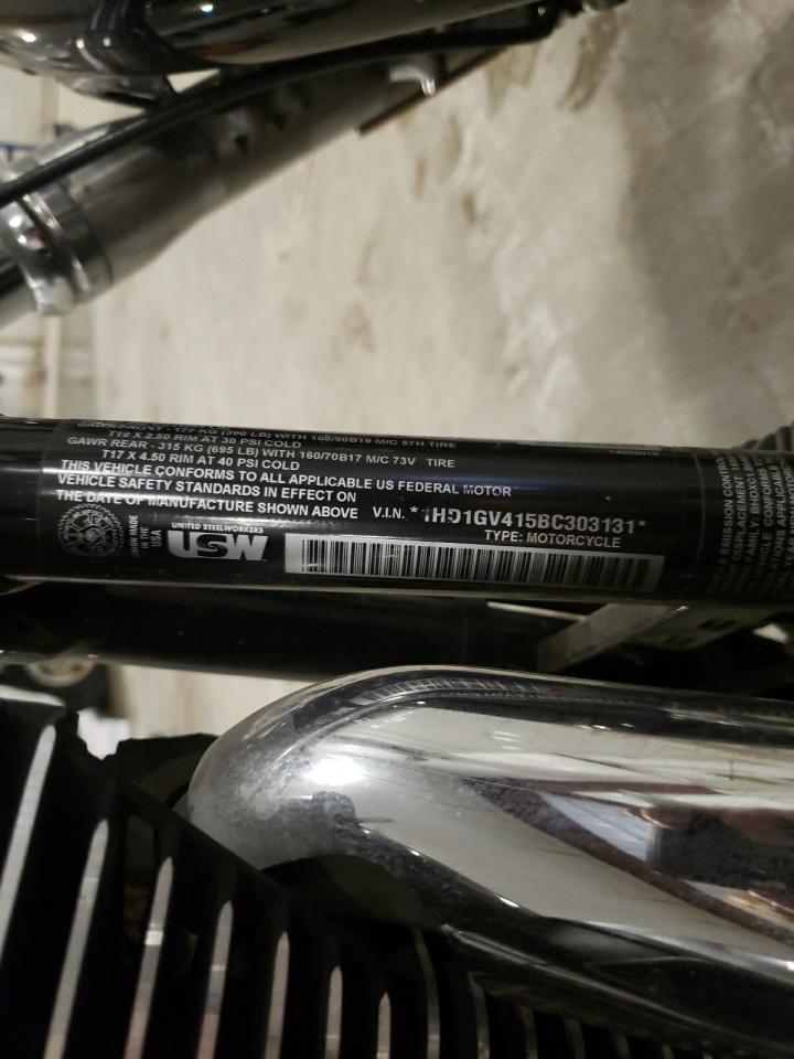 2011 Harley-Davidson Fxdc VIN: 1HD1GV415BC303131 Lot: 48888425