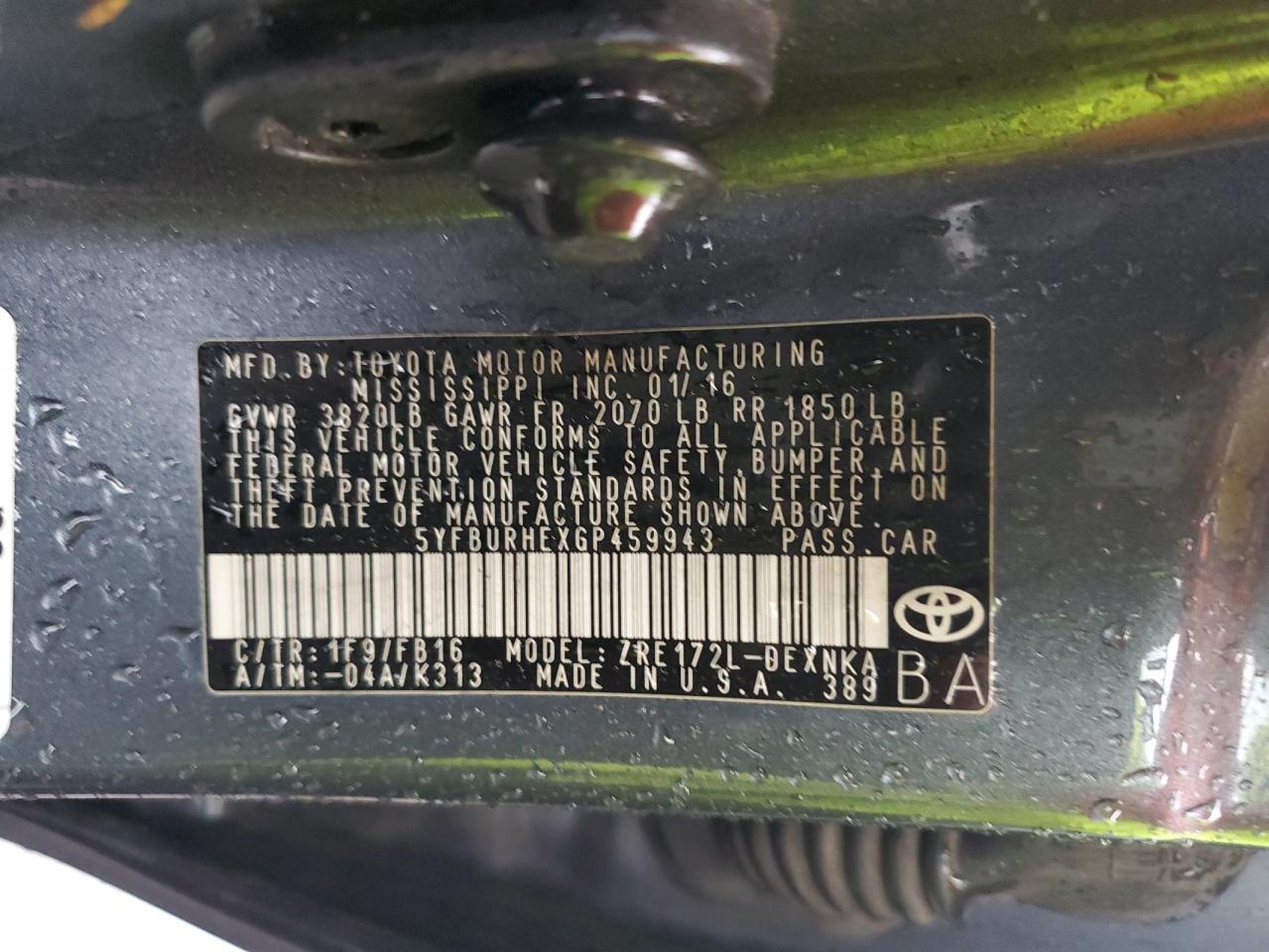 2016 Toyota Corolla - Image 12