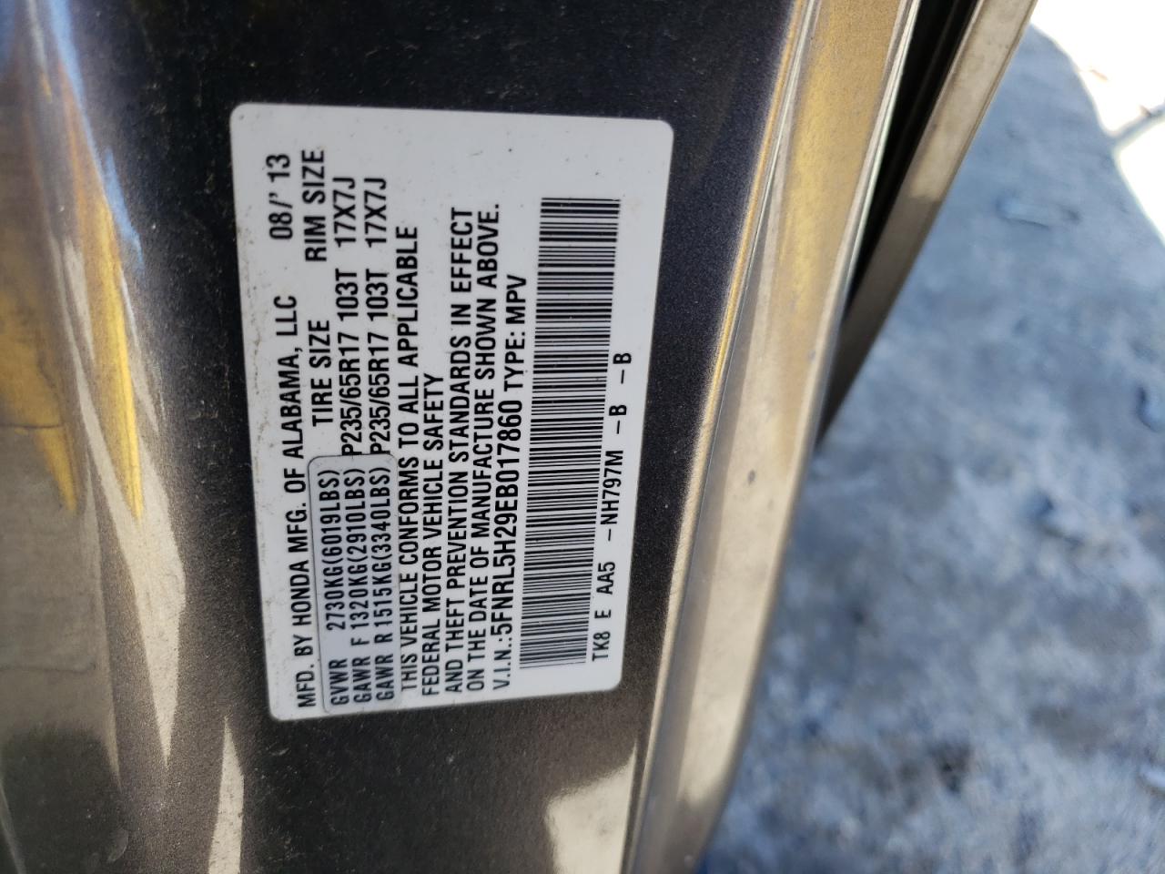 2014 Honda Odyssey - Image 13