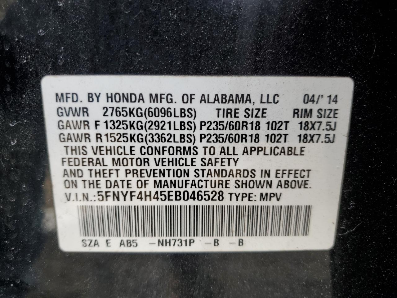 2014 Honda Pilot - Image 13