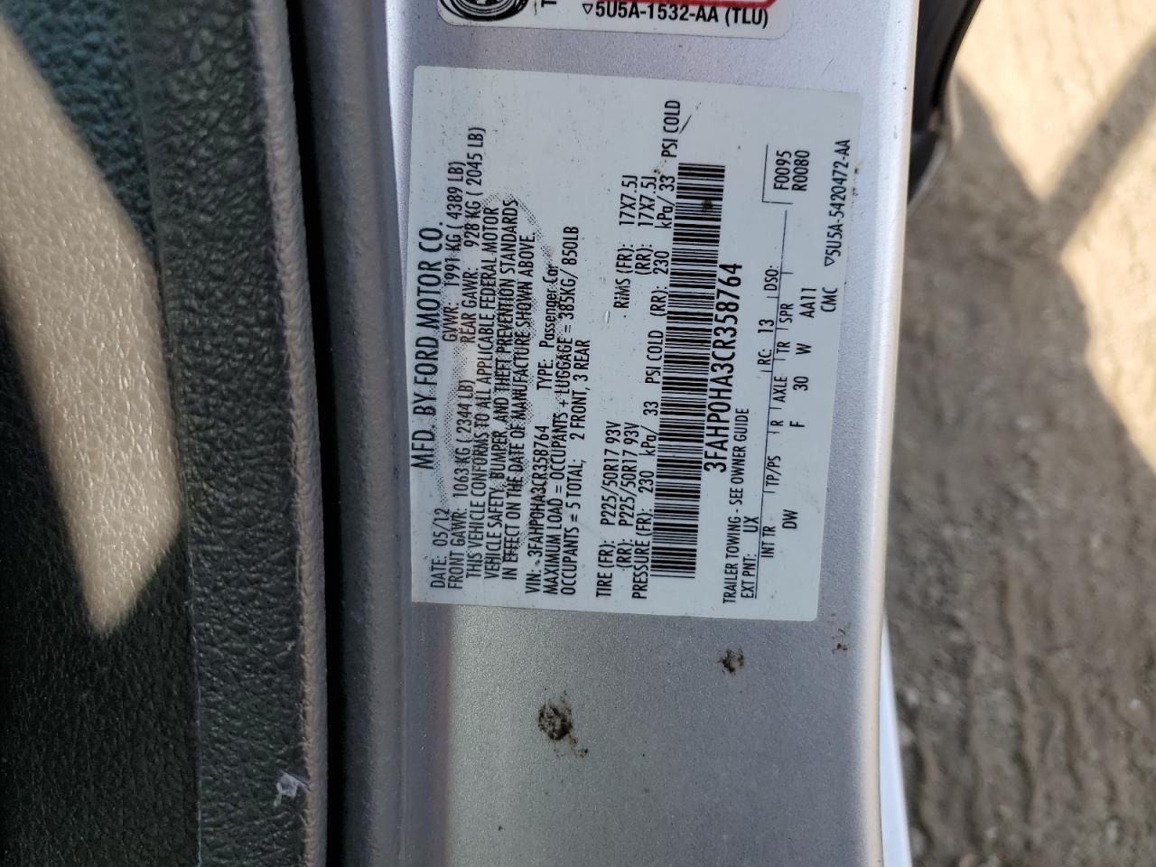 2012 Ford Fusion - Image 14