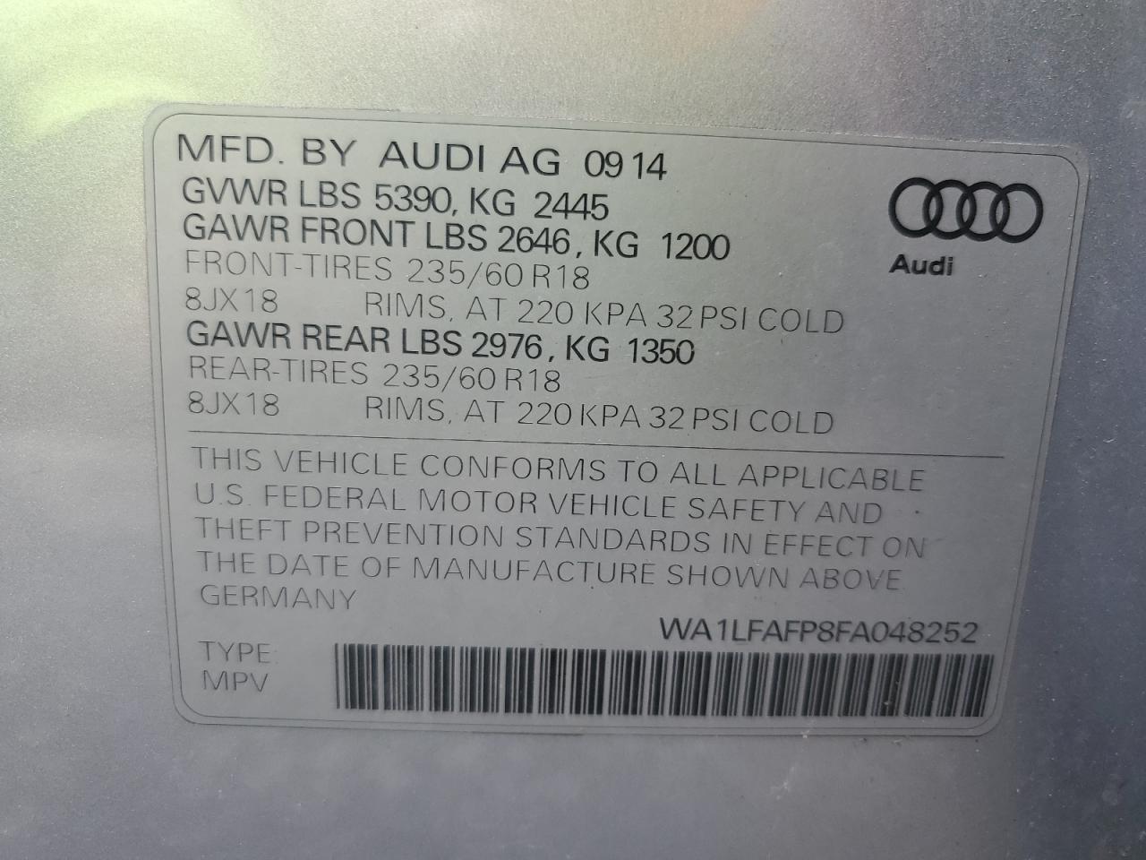 2015 Audi Q5 - Image 13