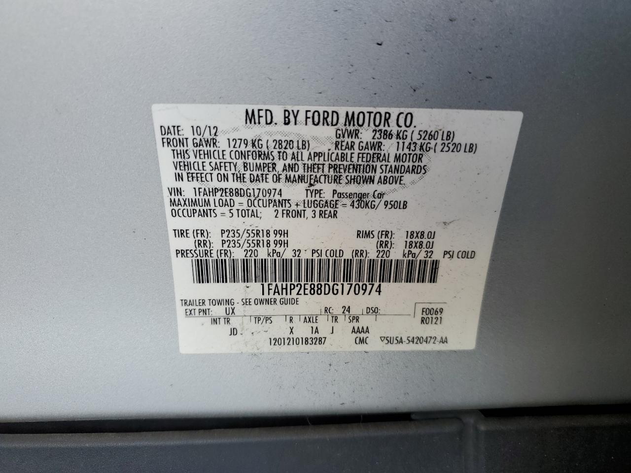 2013 Ford Taurus - Image 12