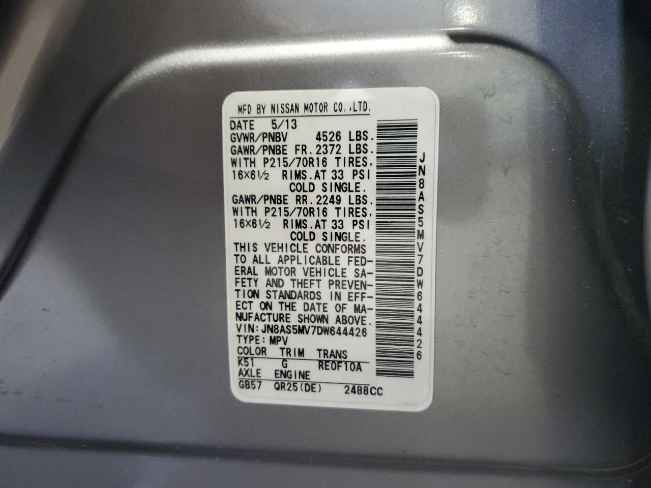 2013 Nissan Rogue - Image 13
