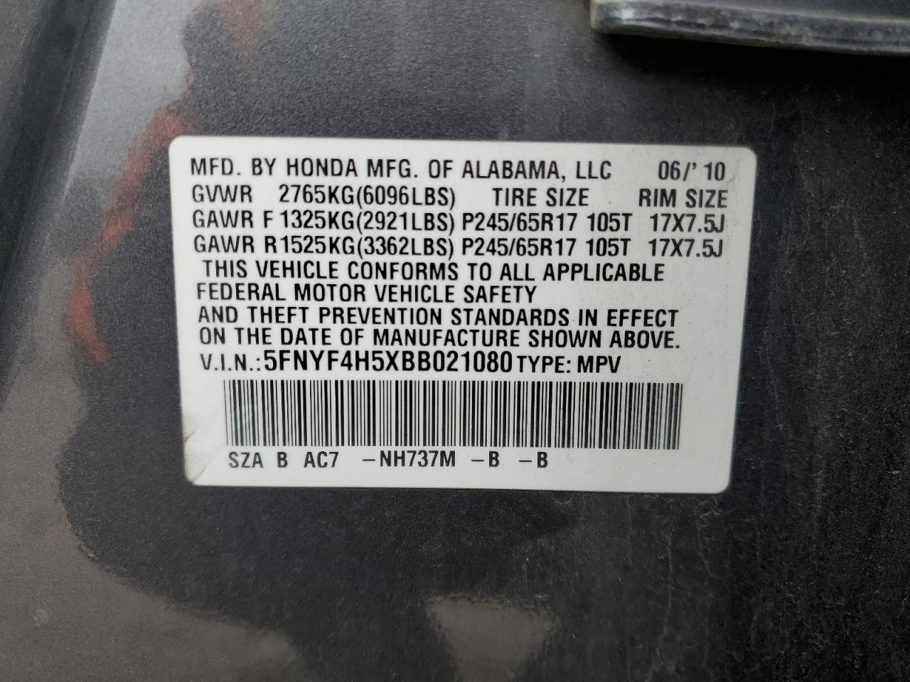 2011 Honda Pilot - Image 16