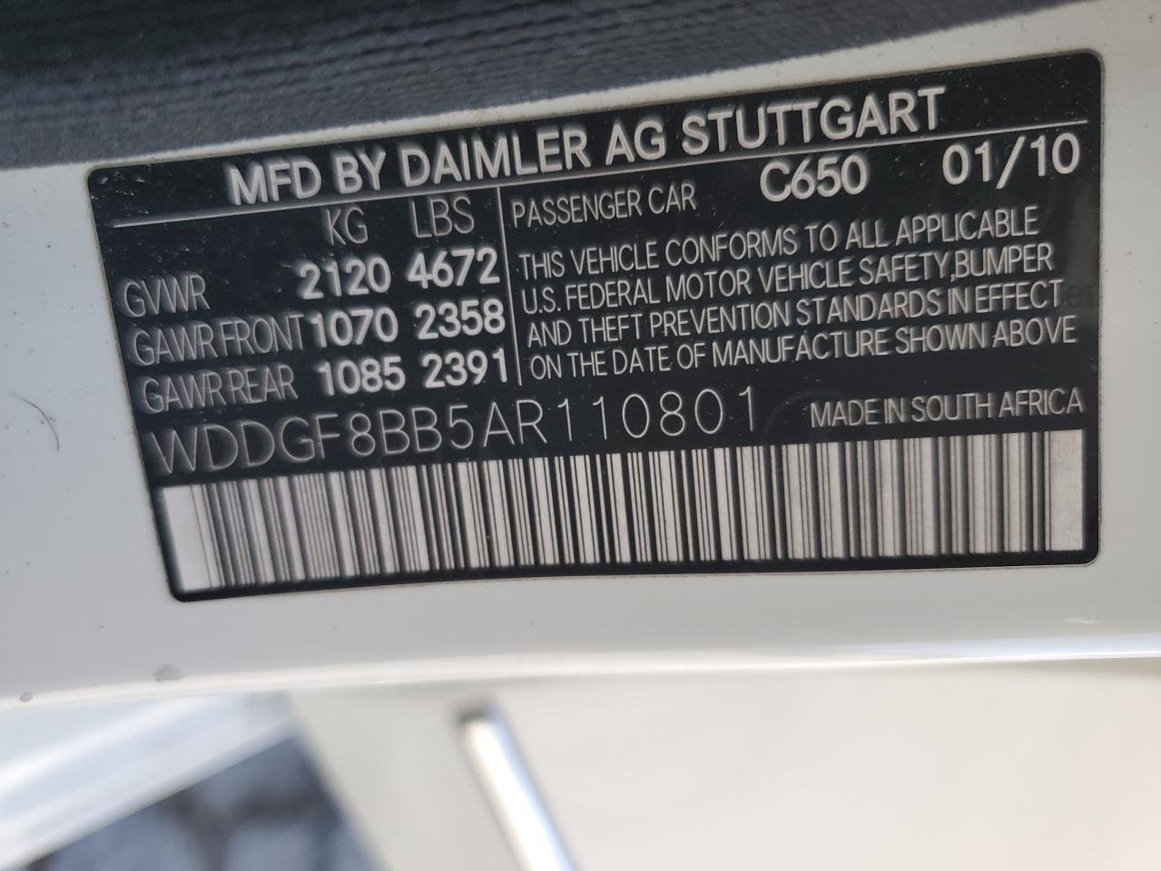 2010 Mercedes-Benz C-klasse - Image 12