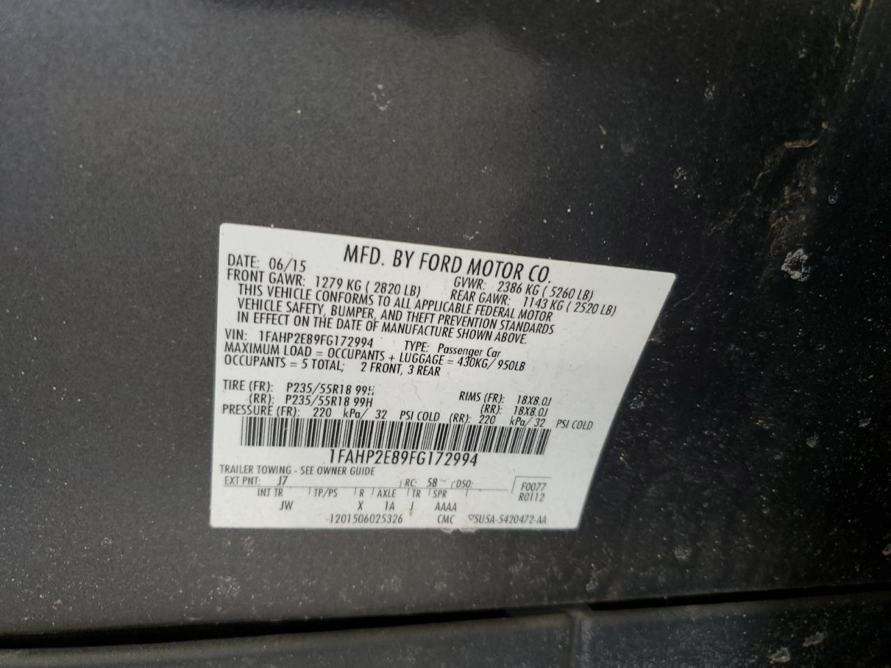 2015 Ford Taurus - Image 12