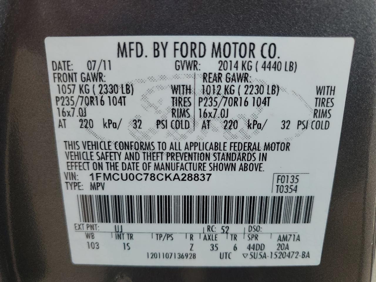 2012 Ford Escape - Image 13