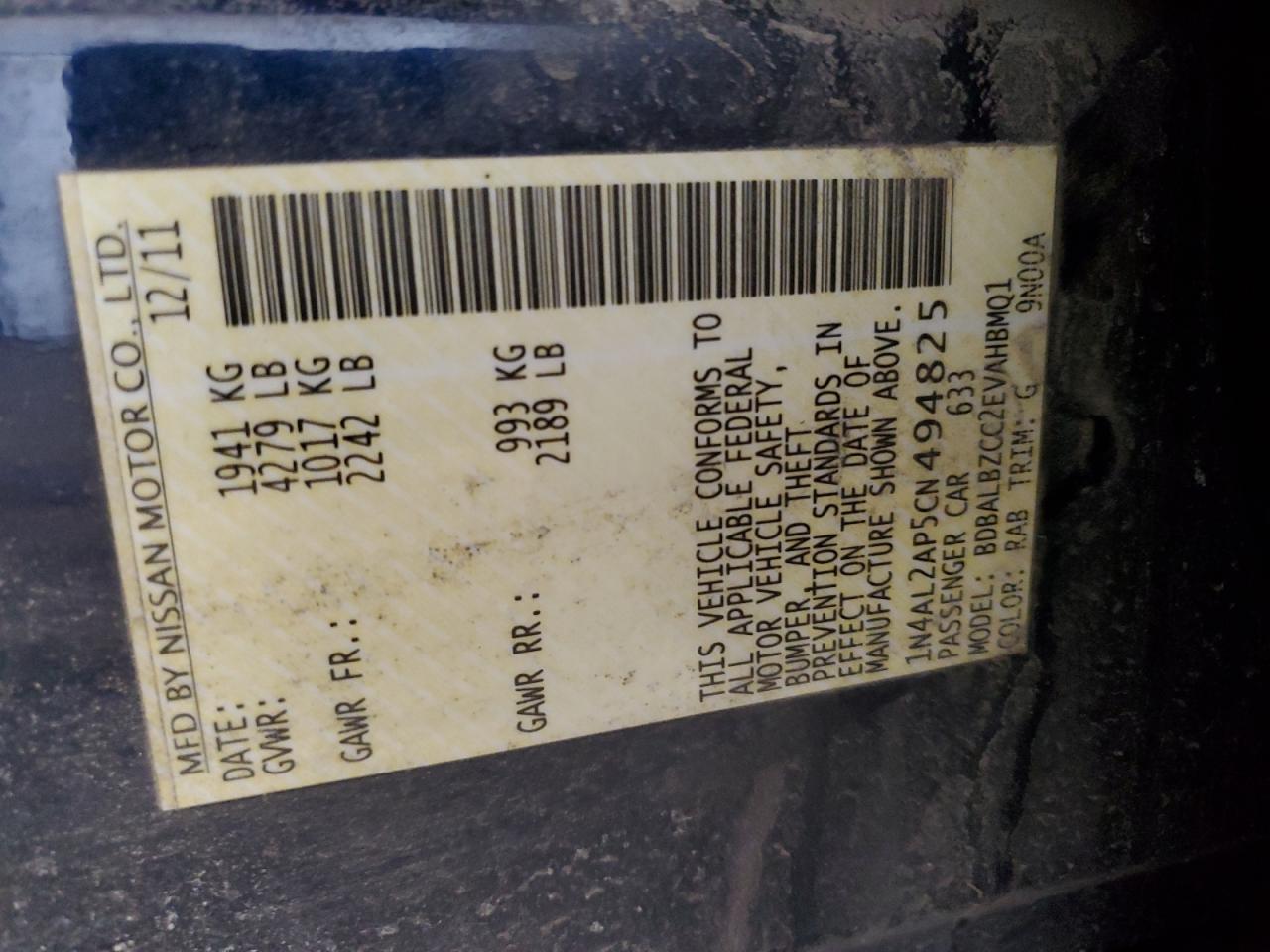 2012 Nissan Altima - Image 12