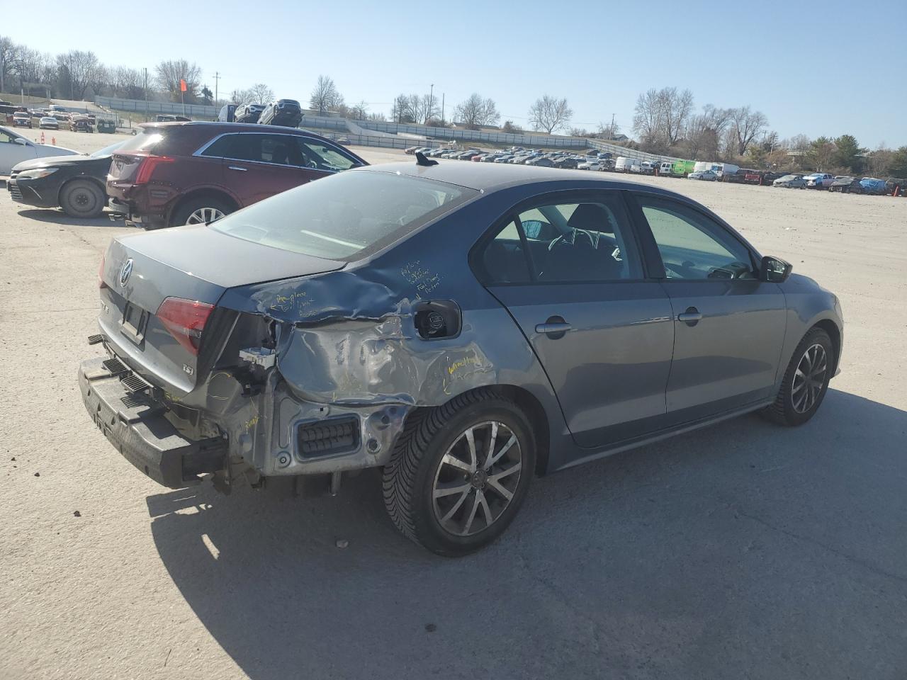 2016 Volkswagen Jetta Se grey sedan gas 3VWD67AJ3GM402499 photo #4