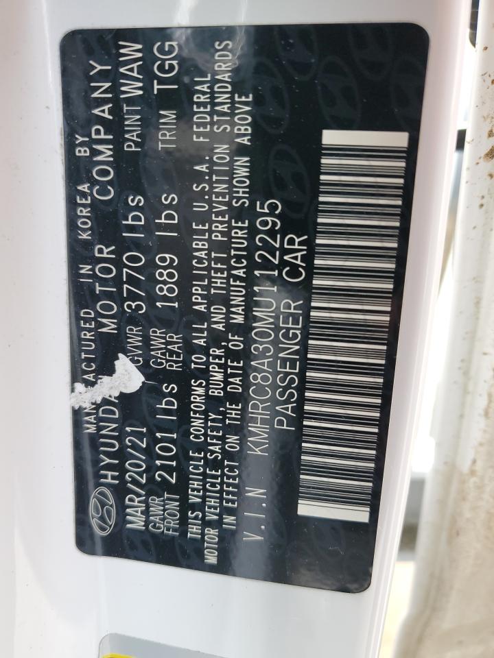 2021 Hyundai Venue Sel VIN: KMHRC8A30MU112295 Lot: 48682395