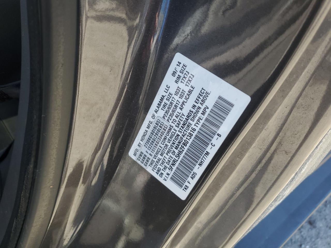 2015 Honda Odyssey - Image 13
