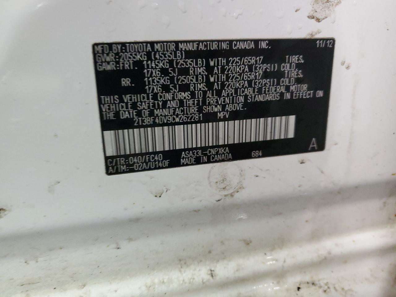 2012 Toyota RAV 4 - Image 14