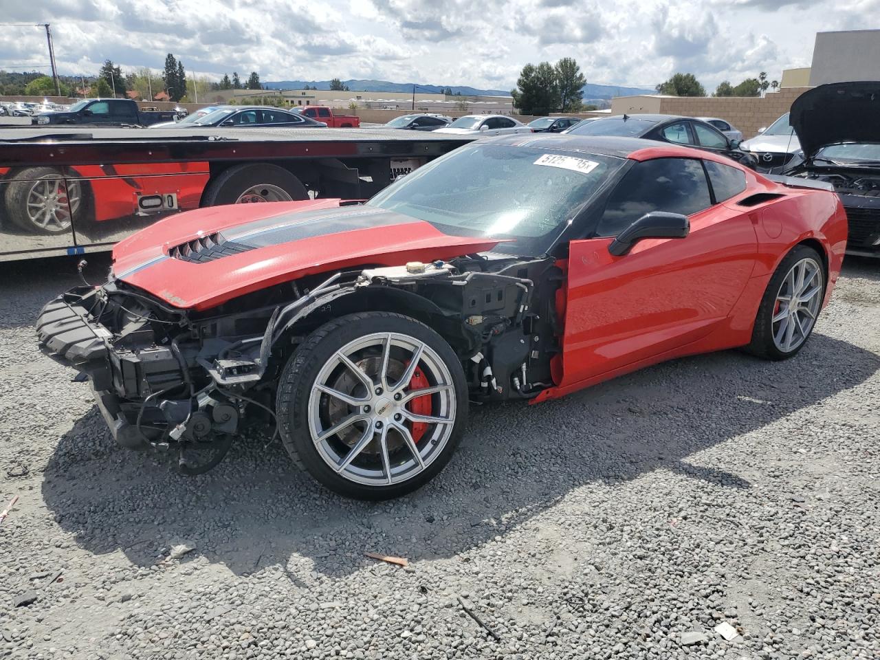 2016 Chevrolet Corvette Stingray Z51 3Lt იყიდება Mentone-ში, CA - Front End