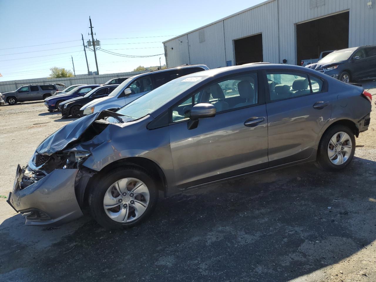 2014 Honda Civic Lx للبيع في Jacksonville، FL - Rear End