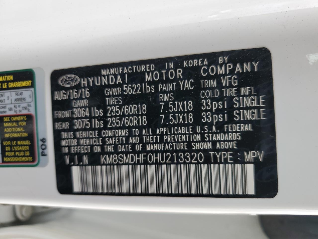 2017 Hyundai Santa Fe - Image 15
