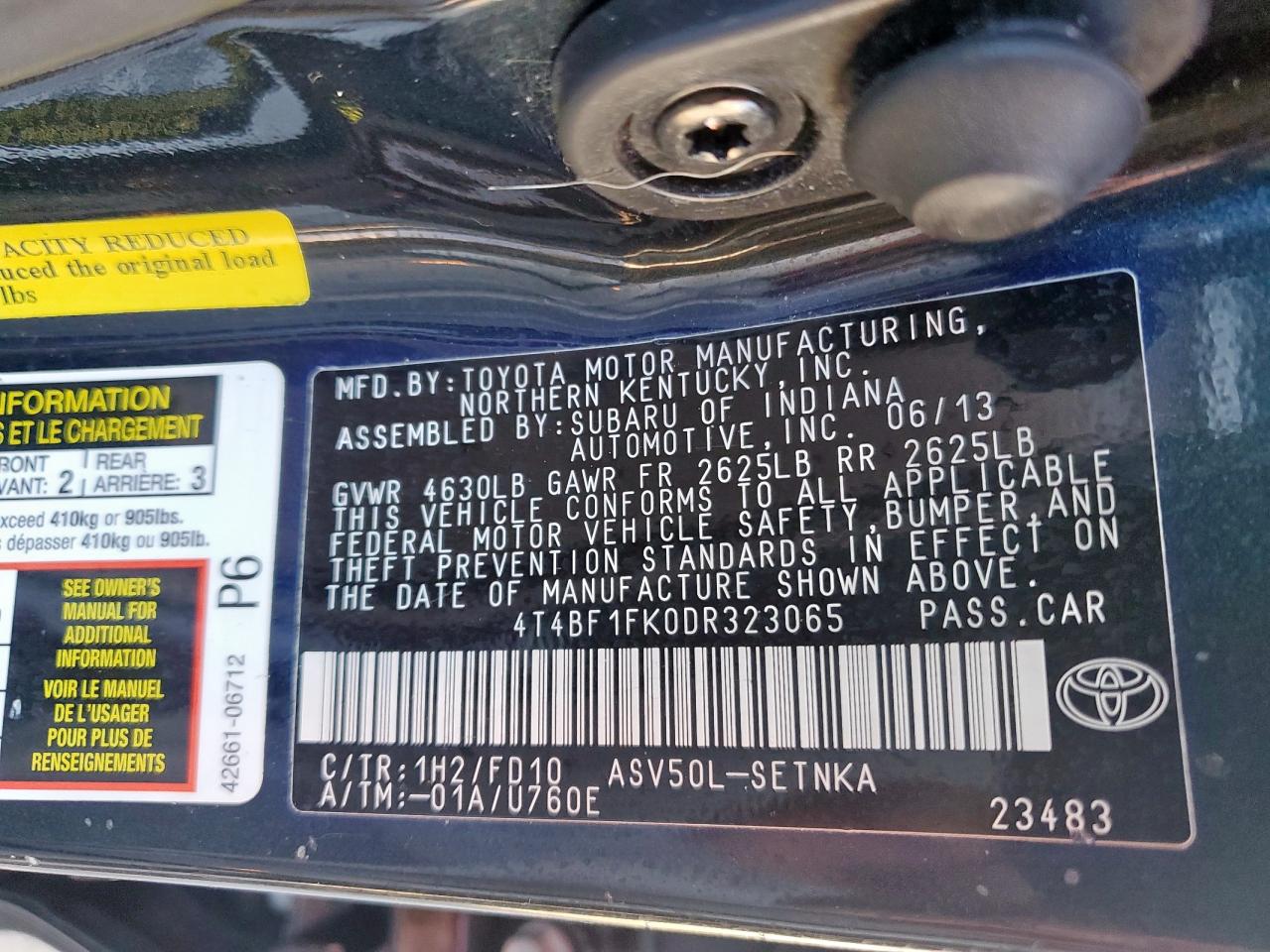 2013 Toyota Camry - Image 12