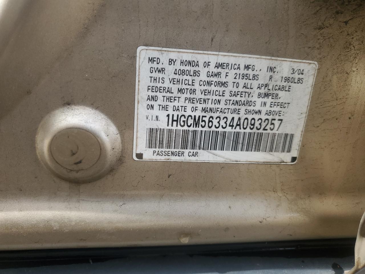 2004 Honda Accord - Image 12