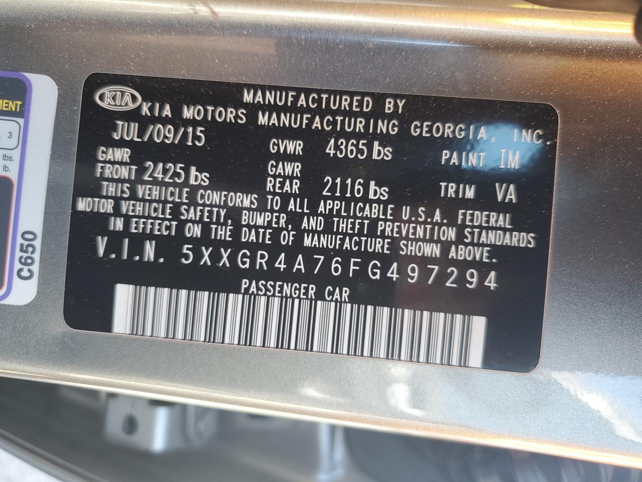 2015 Kia Optima - Image 12
