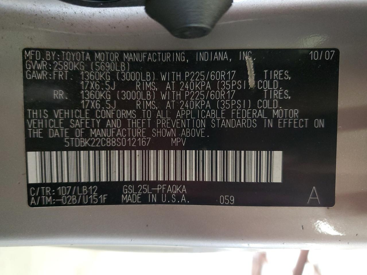 2008 Toyota Sienna - Image 13
