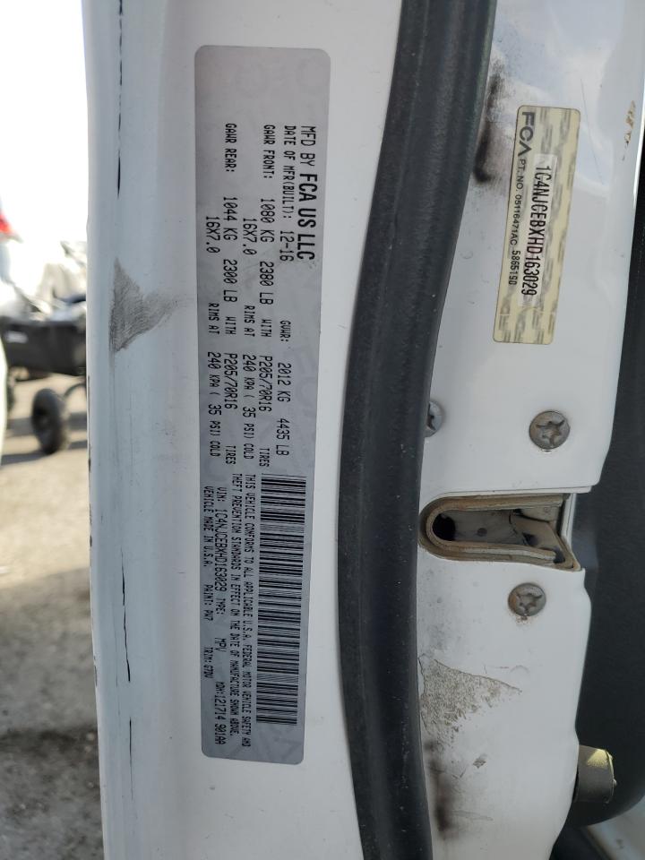 2017 Jeep Compass Latitude VIN: 1C4NJCEBXHD163029 Lot: 49732545